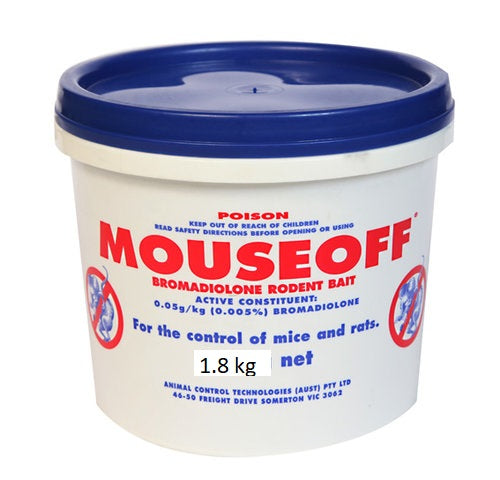 MOUSEOFF® Bromadiolone Rodent Grain Bait - Pet And Farm 