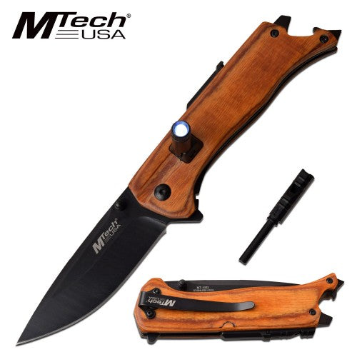 M-Tech USA Folding Knife with LED Light - Pet And Farm 