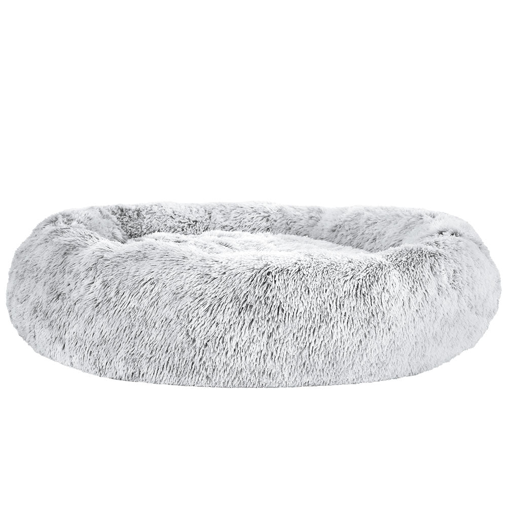 i.Pet Pet Bed Dog Cat 110cm Calming Extra Large Soft Plush Light Charcoal - Pet And Farm 