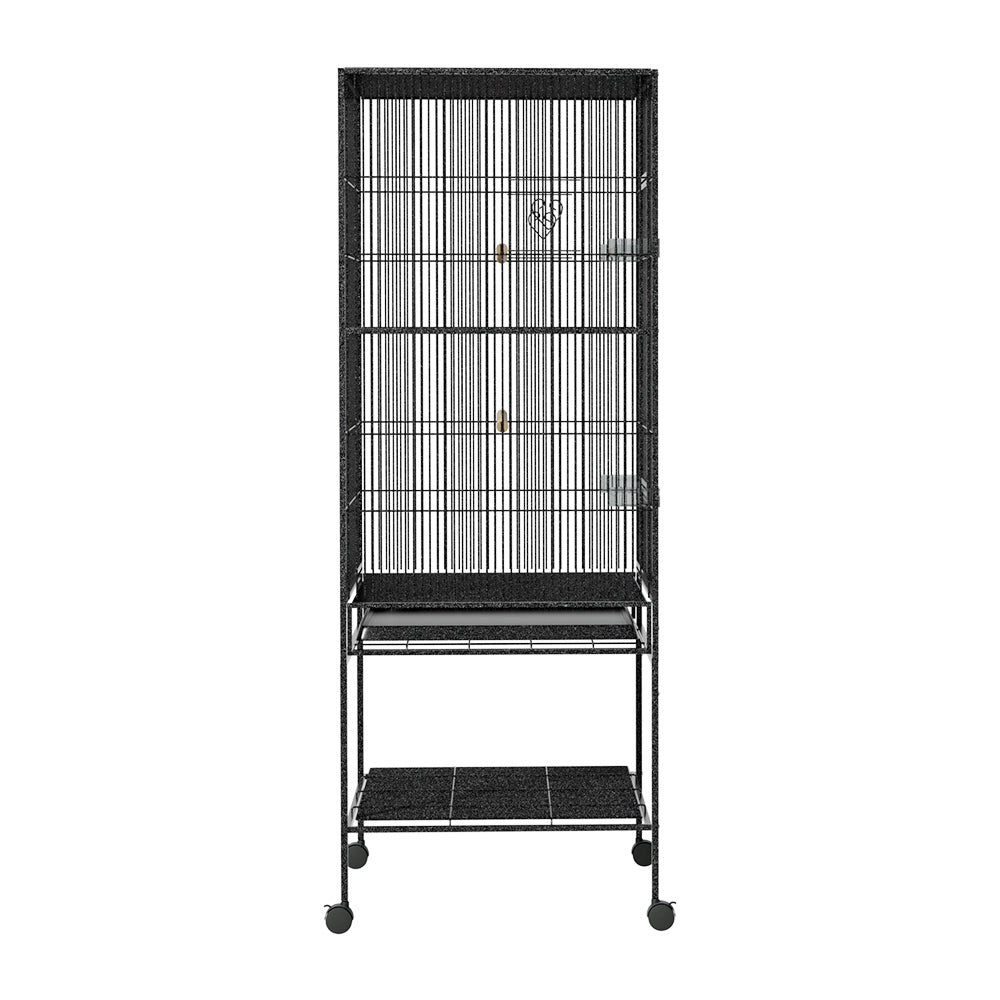 i.Pet Bird Cage Pet Cages Aviary 137CM Large Travel Stand Budgie Parrot Toys - Pet And Farm 