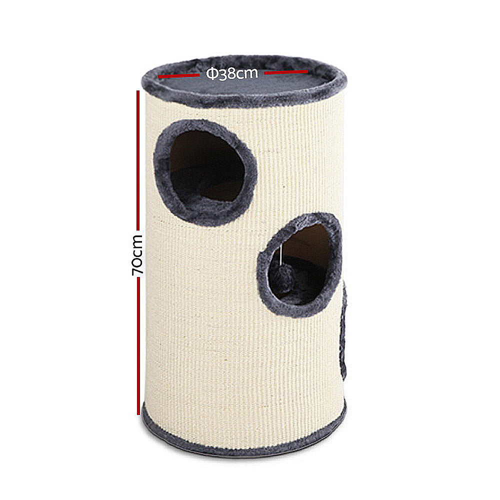 i.Pet Cat Tree 70cm Scratching Post Tower Scratcher Trees Wood Condo House Toys - Pet And Farm 