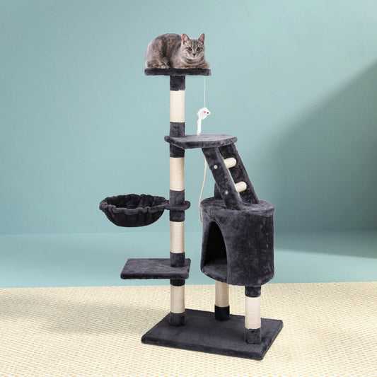 i.Pet Cat Tree 120cm Tower Scratching Post Scratcher Wood Condo House Bed Toys - Pet And Farm 
