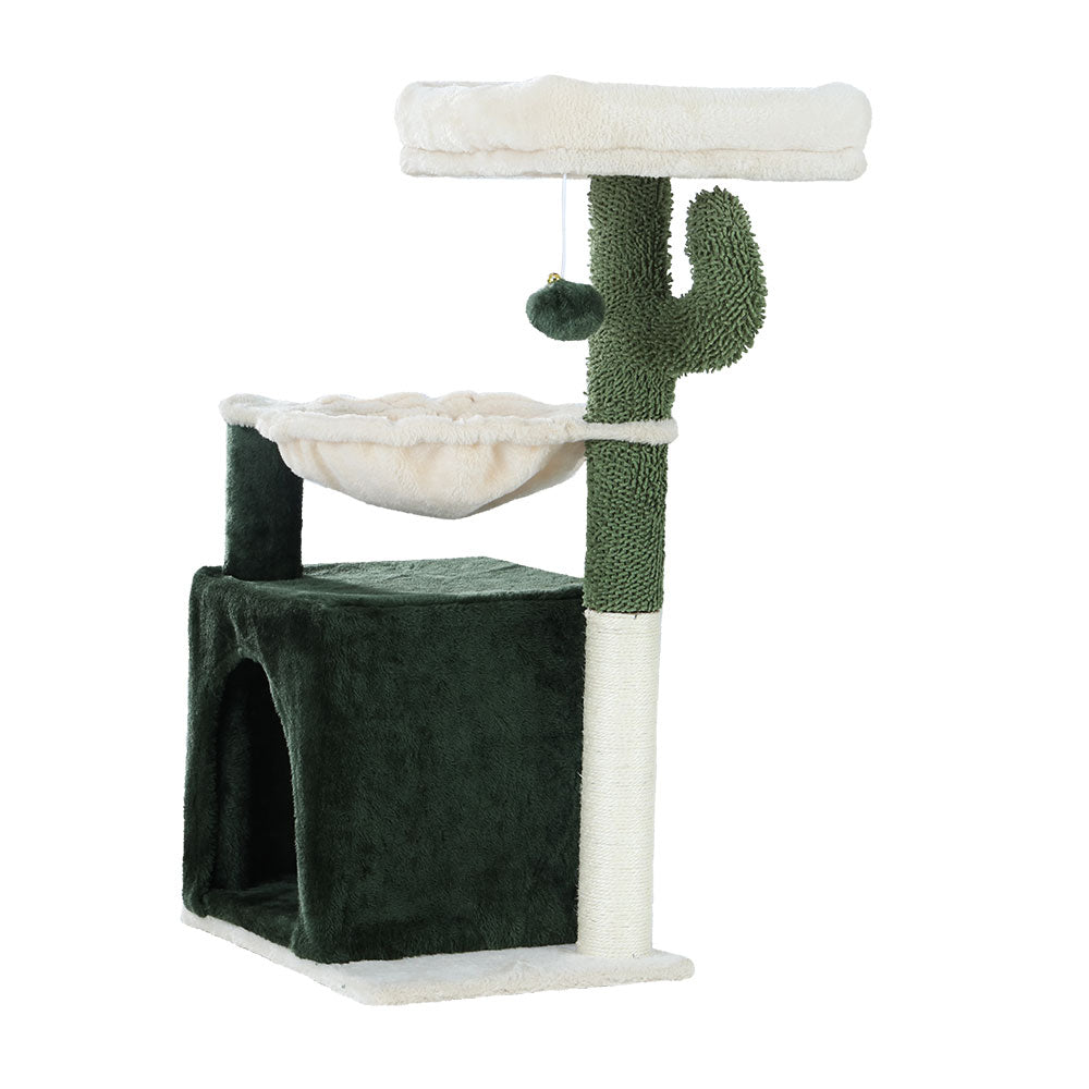 i.Pet Cat Tree Tower Scratching Post Scratcher Wood Condo Bed House Toys 70cm - Pet And Farm 