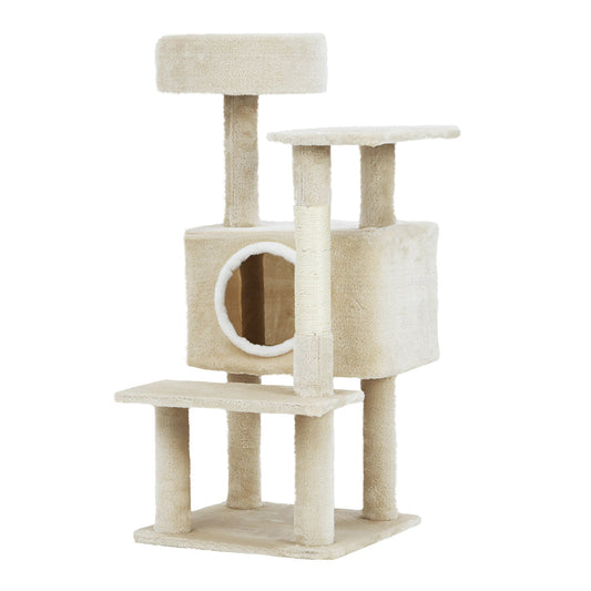 i.Pet Cat Tree Tower Scratching Post Scratcher Wood Condo House Bed Trees 90cm - Pet And Farm