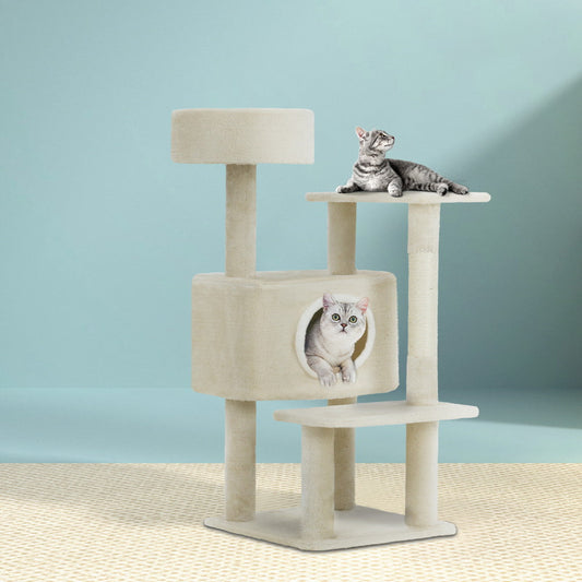 i.Pet Cat Tree 90cm Scratching Post Tower Scratcher Wood Condo House Bed Trees - Pet And Farm 