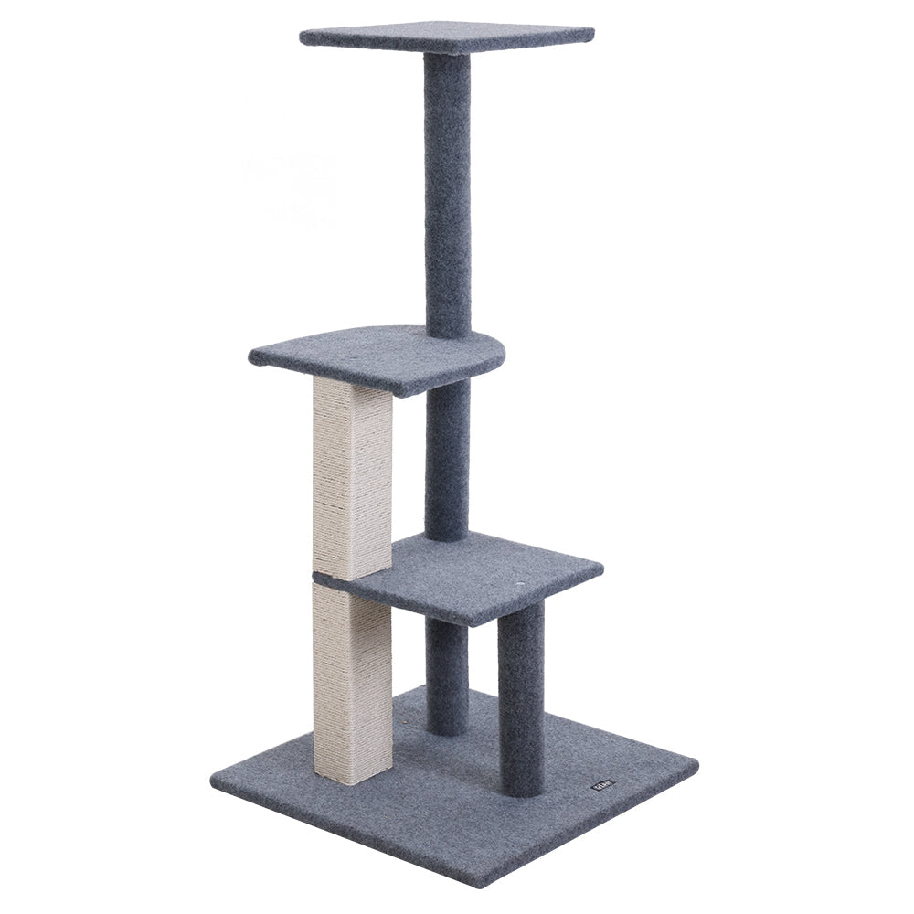 i.Pet Cat Tree 124cm Trees Scratching Post Scratcher Tower Condo House Furniture Wood Steps - Pet And Farm 