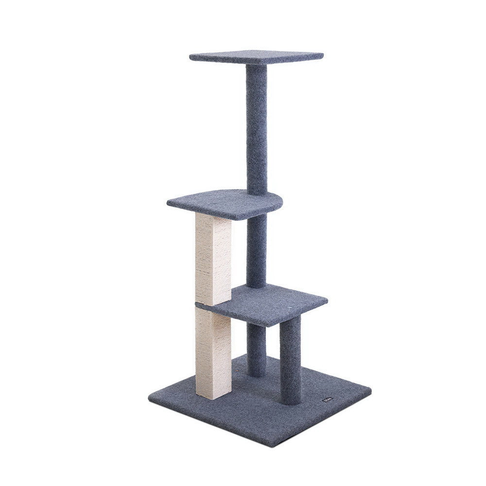 i.Pet Cat Tree 124cm Scratching Post Tower Scratcher Trees Wood Condo Board - Pet And Farm 