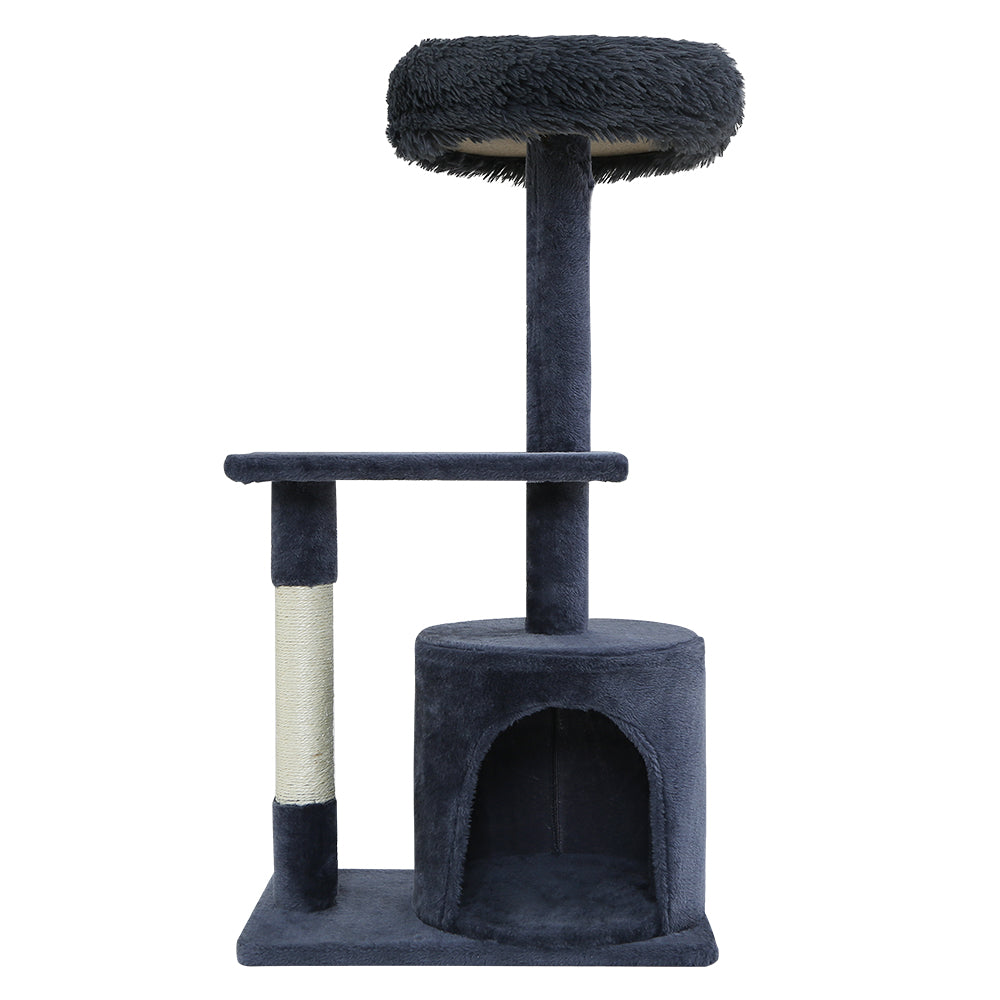 i.Pet Cat Tree Scratching Post Scratcher Tower Condo House Grey 94cm - Pet And Farm 