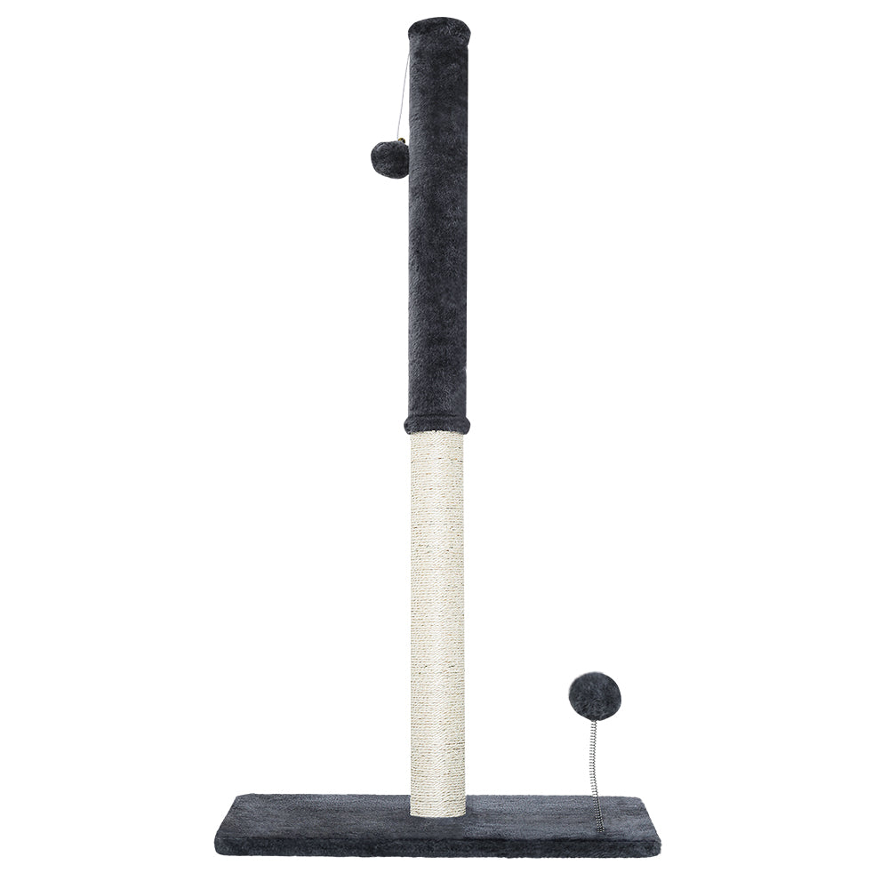 i.Pet Cat Tree 105cm Scratching Post Scratcher Tower Condo House Hanging toys Grey - Pet And Farm 