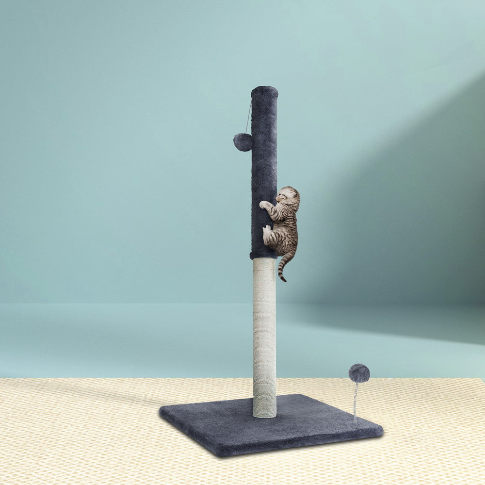 i.Pet Cat Tree 105cm Scratching Post Scratcher Tower Condo House Hanging toys Grey - Pet And Farm 