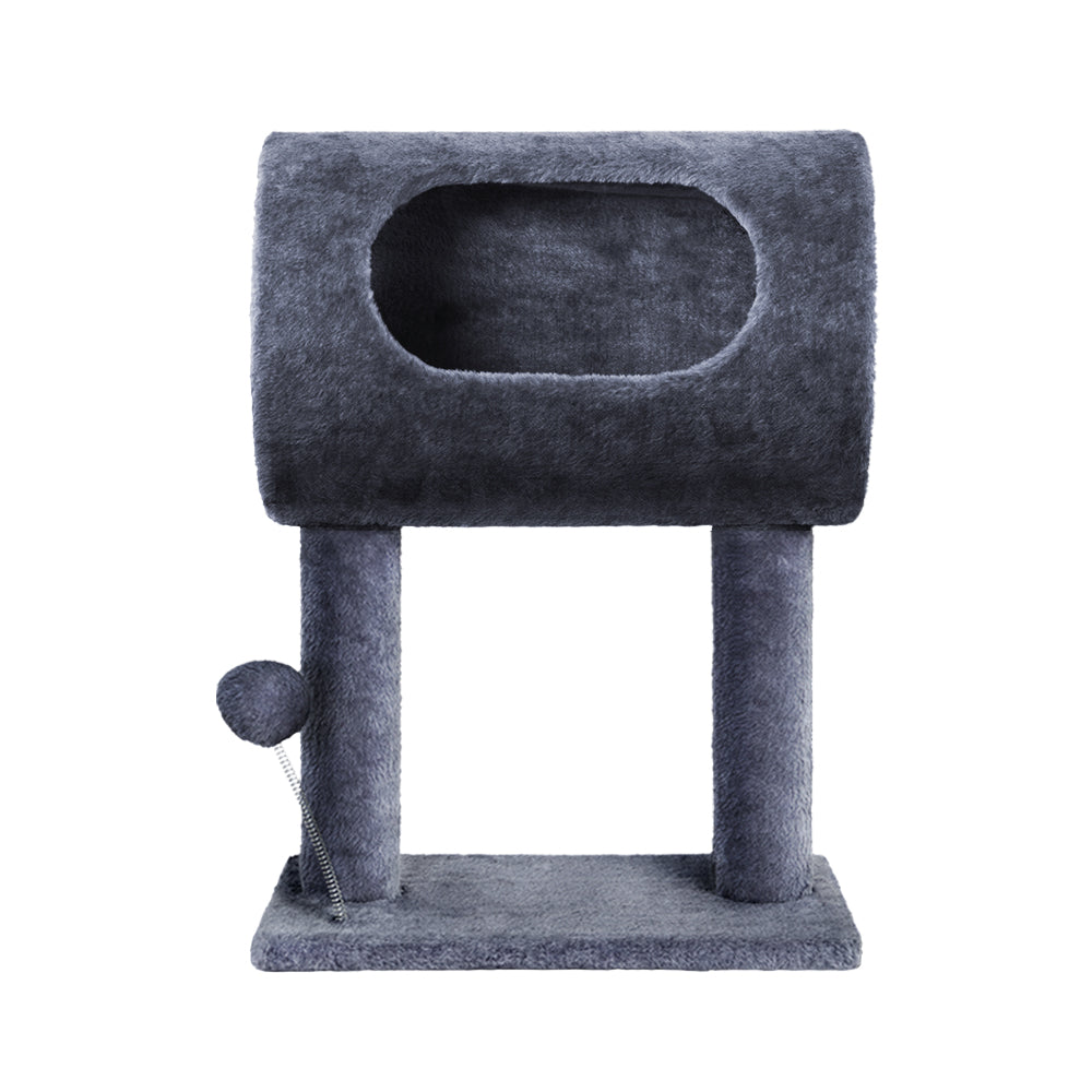 i.Pet Cat Tree 53cm Scratching Post Tower Scratcher Wood Condo House Trees Grey - Pet And Farm 
