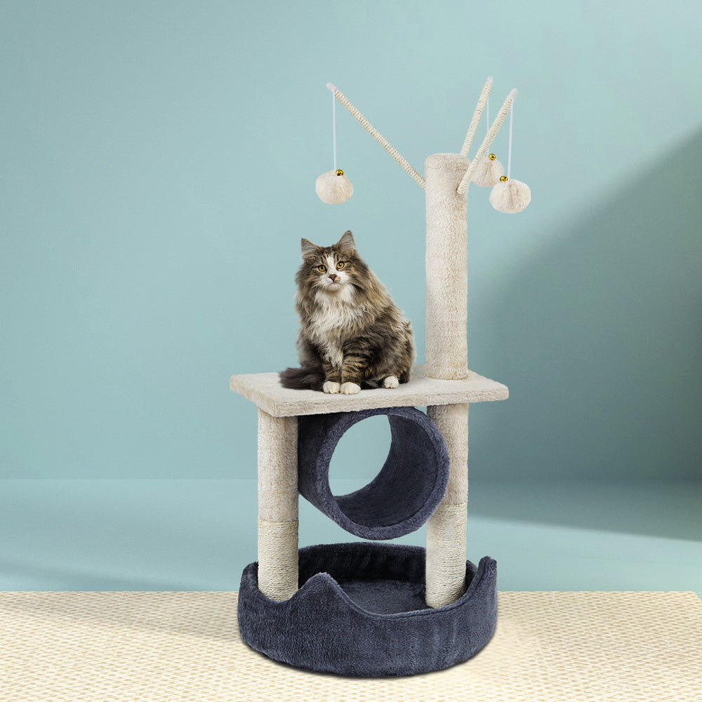 i.Pet Cat Tree 76cm Scratching Post Tower Scratcher Condo House Hanging toys - Pet And Farm 