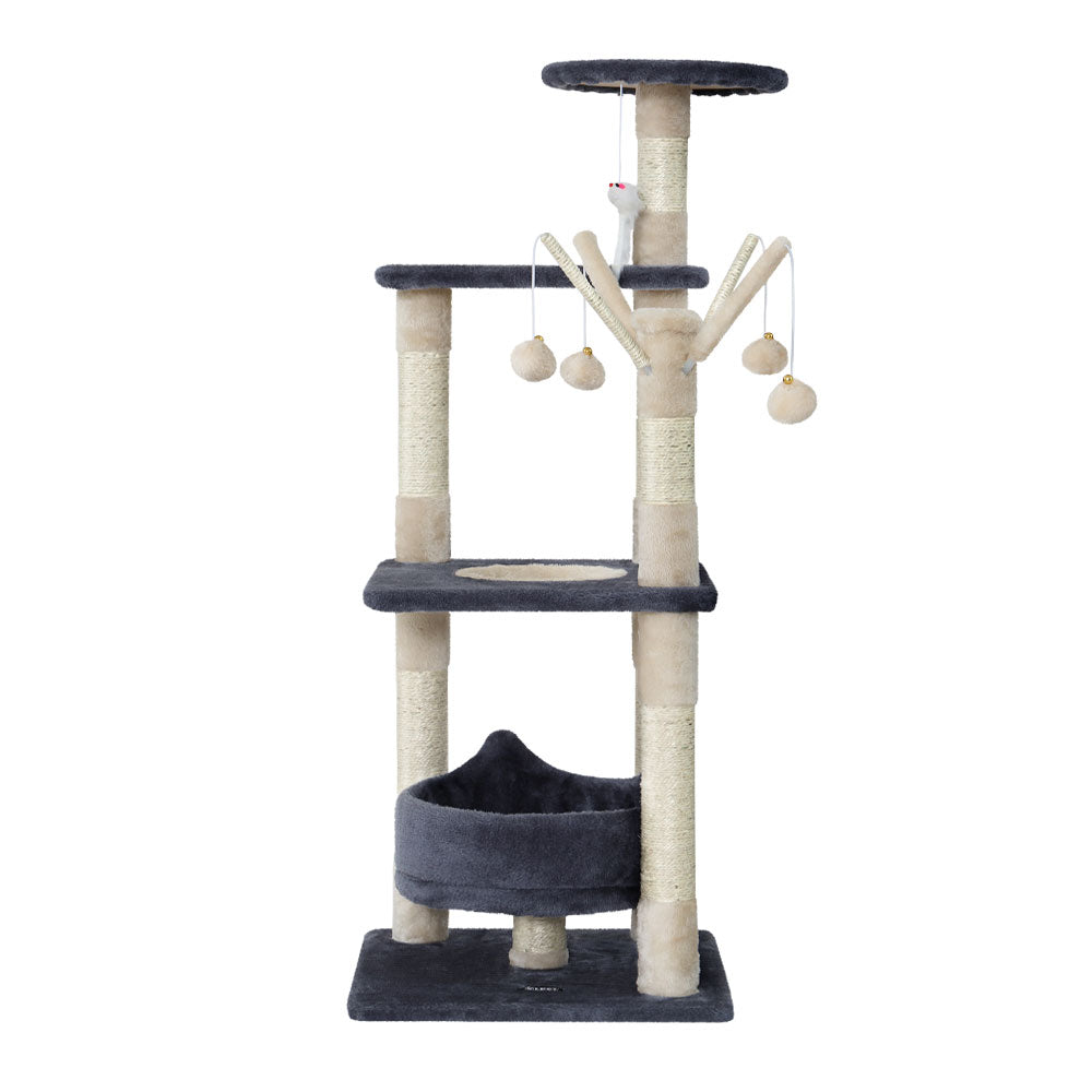 i.Pet Cat Tree Scratching Post Scratcher Cat Tree Tower Condo House toys 110cm - Pet And Farm 