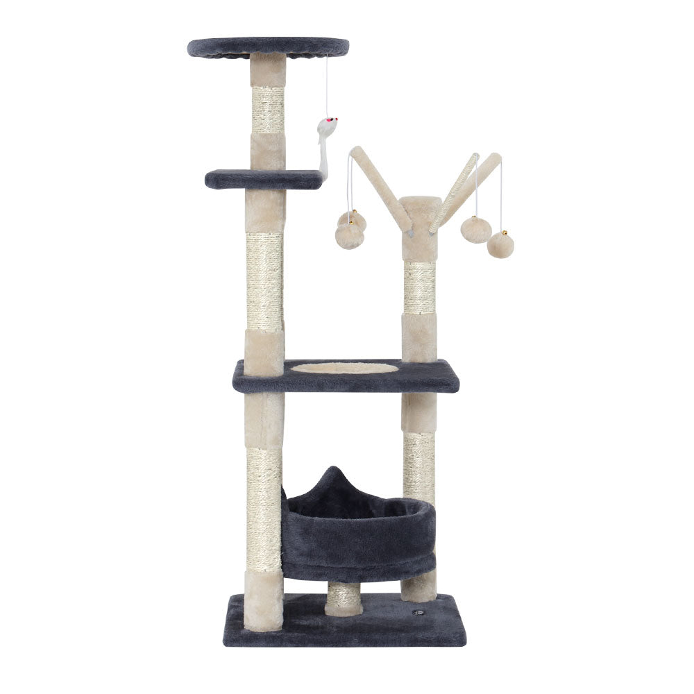 i.Pet Cat Tree Scratching Post Scratcher Cat Tree Tower Condo House toys 110cm - Pet And Farm 