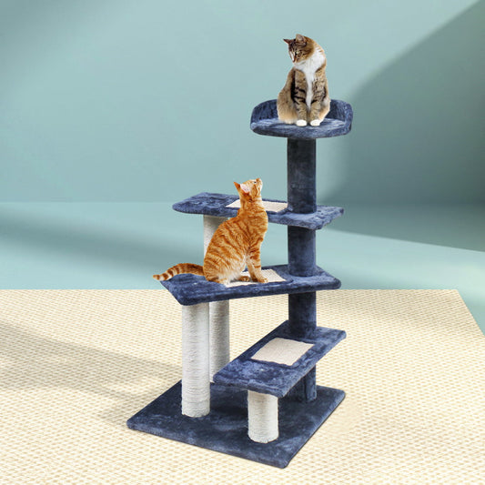 i.Pet Cat Tree 100cm Scratching Post Scratcher Tower Wood Condo House Trees Bed - Pet And Farm 