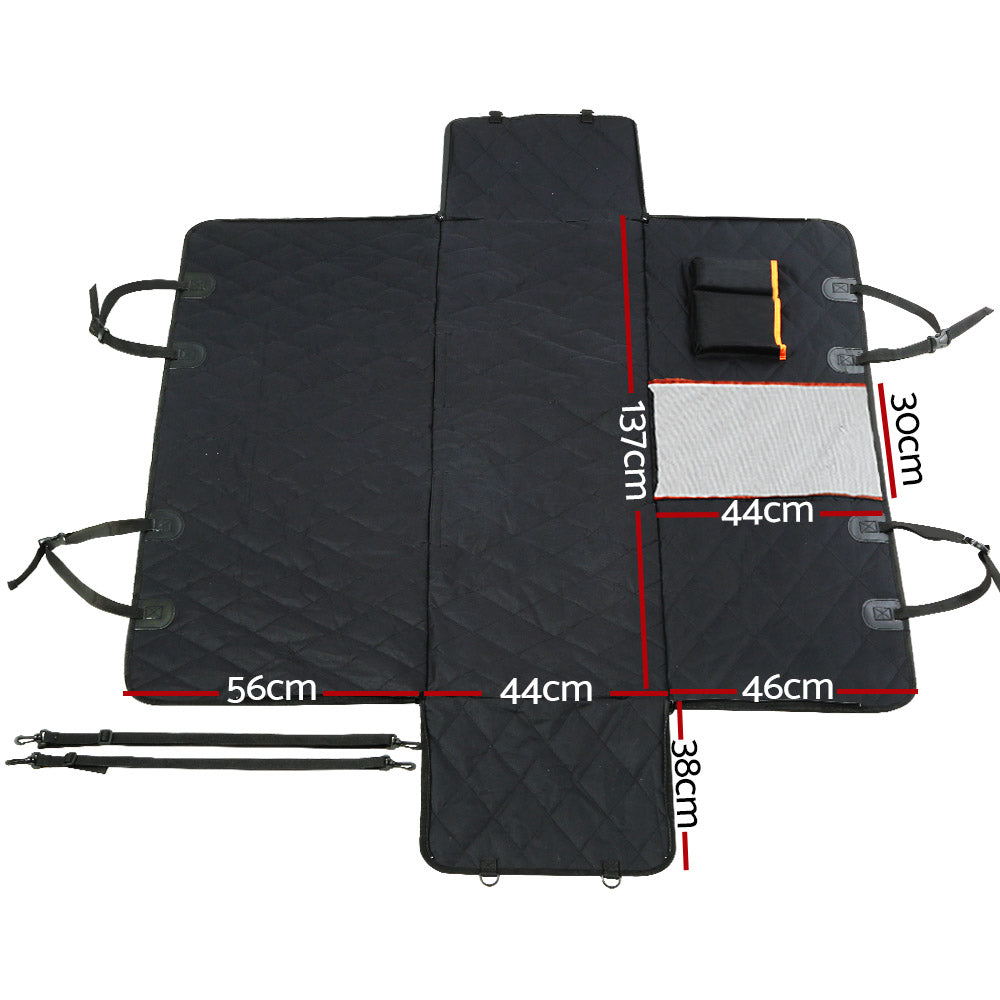 i.Pet Pet Car Seat Cover Dog Hammock Protector Back Waterproof Belt Non Slip Mat - Pet And Farm 