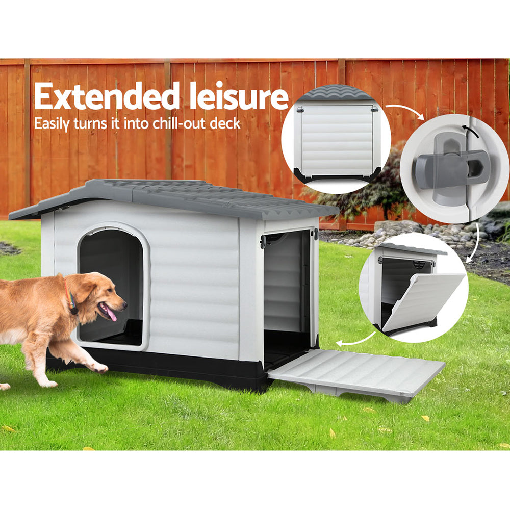 i.Pet Extra Extra Large Pet Kennel - Grey - Pet And Farm 