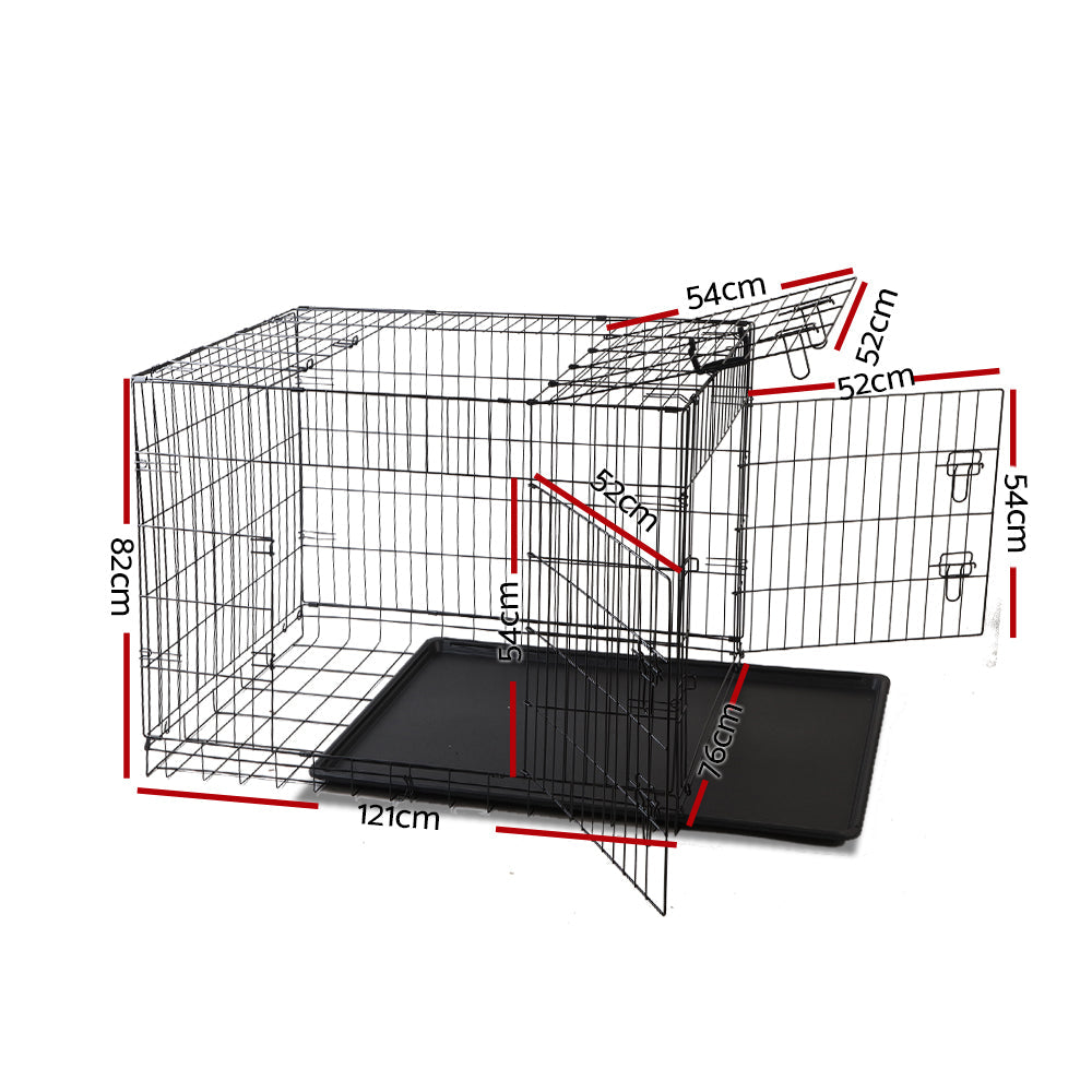 i.Pet 48inch Pet Cage - Black - Pet And Farm 