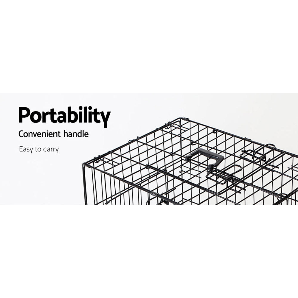 i.Pet 48inch Pet Cage - Black - Pet And Farm 