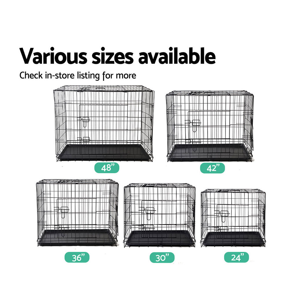 i.Pet 48inch Pet Cage - Black - Pet And Farm 