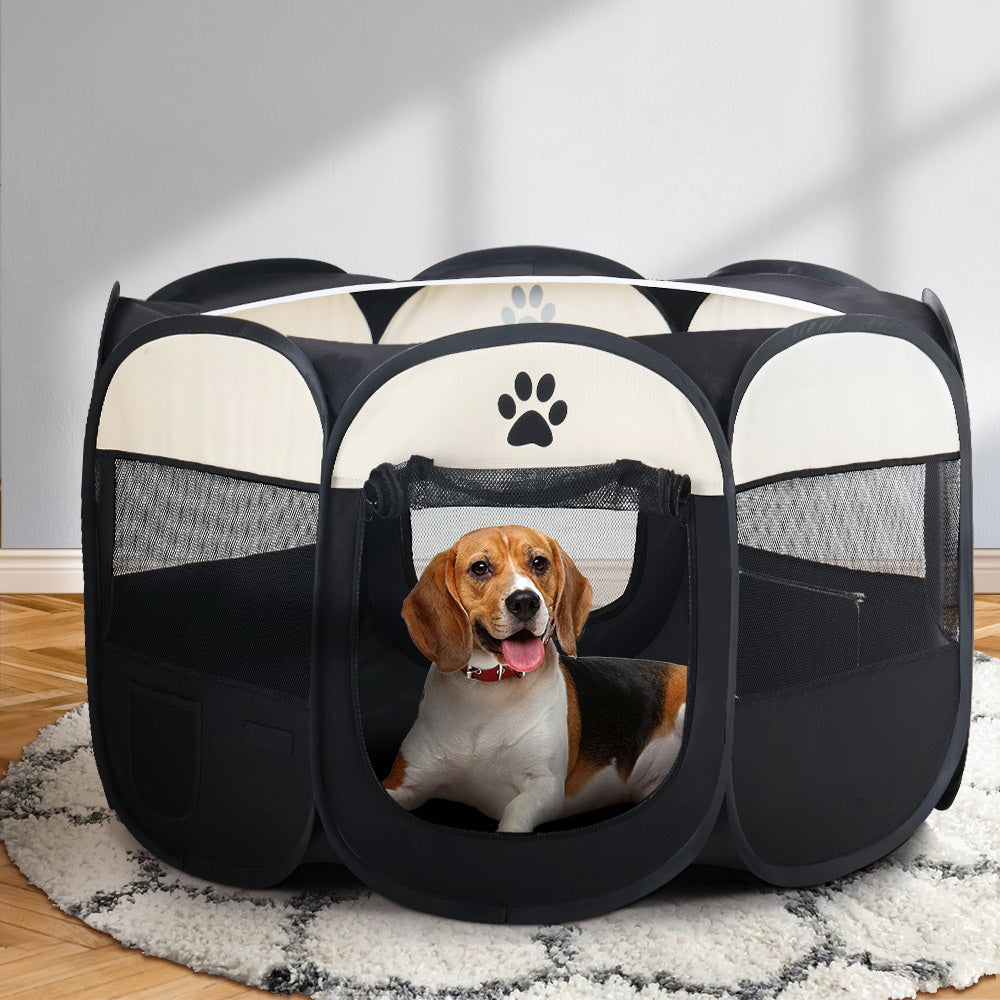 i.Pet Dog Playpen Pet Playpen Enclosure Crate 8 Panel Play Pen Tent Bag Puppy Fence 2XL - Pet And Farm 