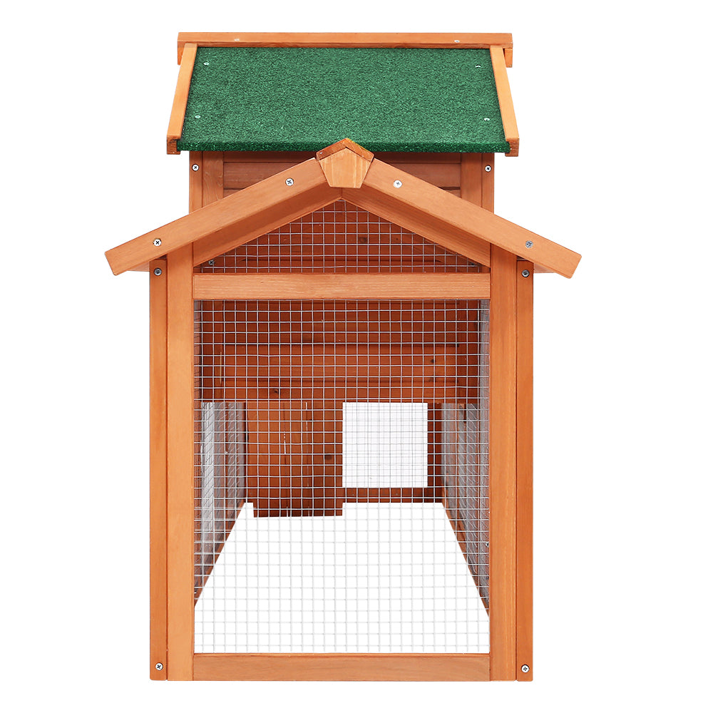 i.Pet Rabbit Hutch Hutches Large Metal Run Wooden Cage Chicken Coop Guinea Pig - Pet And Farm 