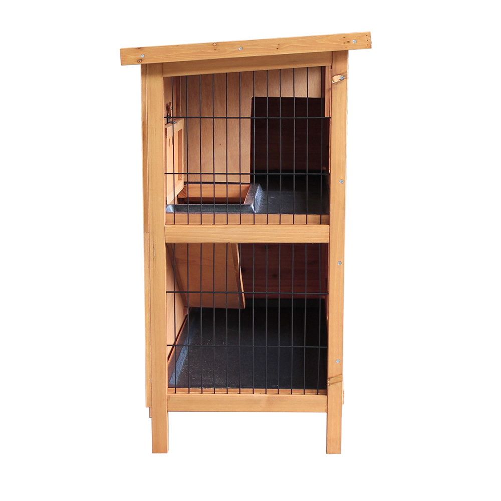 i.Pet Rabbit Hutch Chicken Coop 91.5cm x 45cm x 82cm Chicken Coop Large Wooden House Run Cage