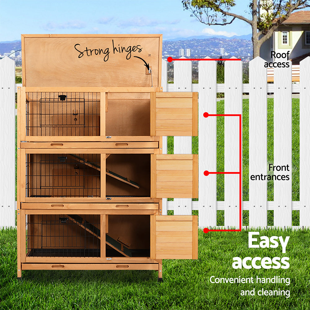 i.Pet Rabbit Hutch Hutches Guinea Pig Ferret - Pet And Farm 