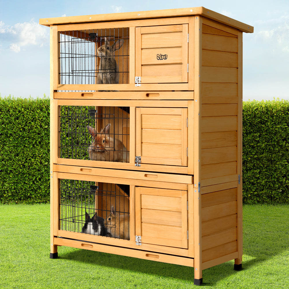 i.Pet Rabbit Hutch Hutches Guinea Pig Ferret - Pet And Farm 