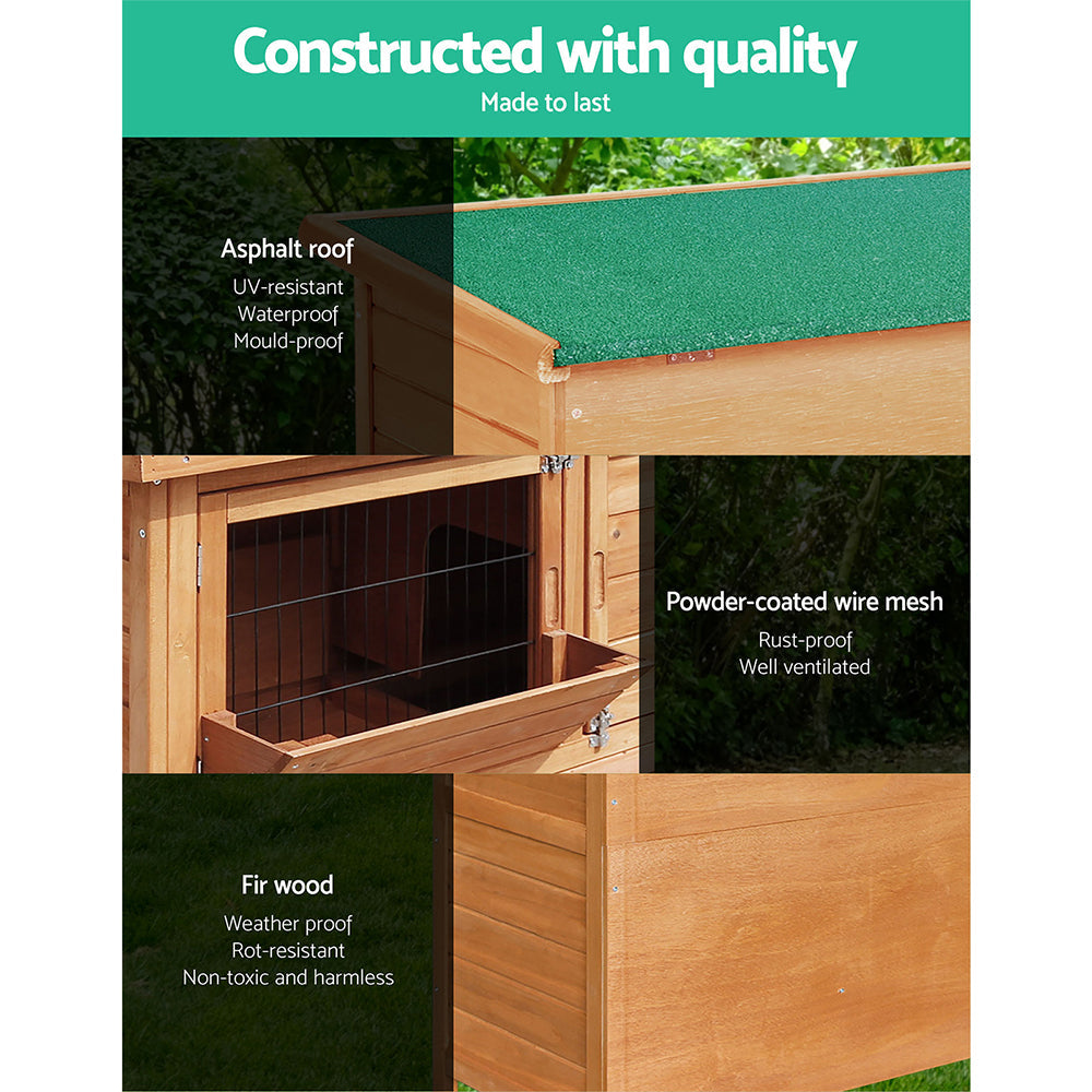 i.Pet 86cm Tall Wooden Pet Coop - Pet And Farm 