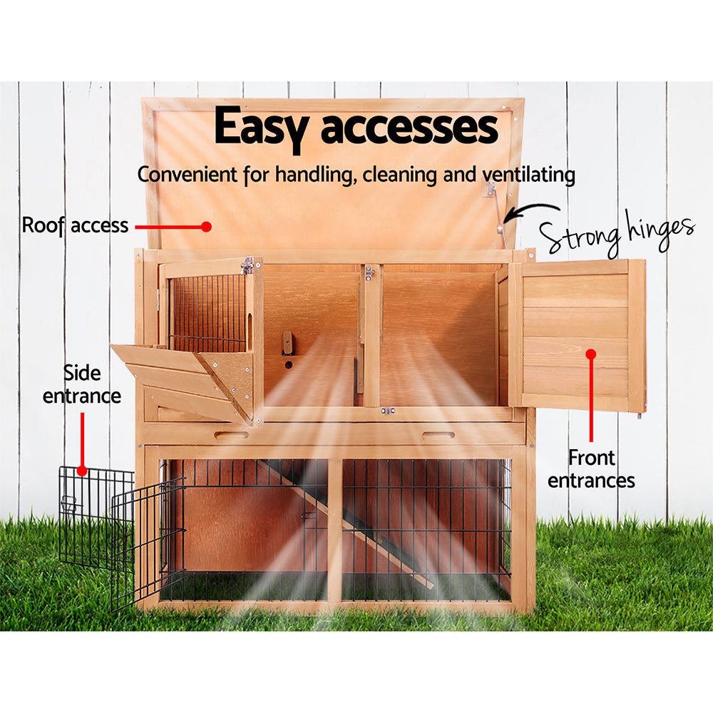 i.Pet 86cm Tall Wooden Pet Coop - Pet And Farm 