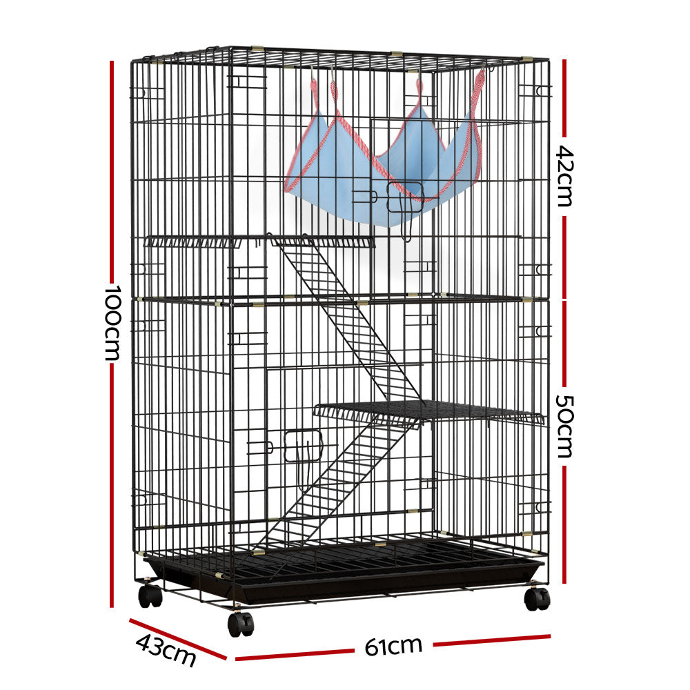 i.Pet Rabbit Cage Indoor Hutch Guinea Pig Bunny Ferret Hamster Pet Cage Outdoor - Pet And Farm 