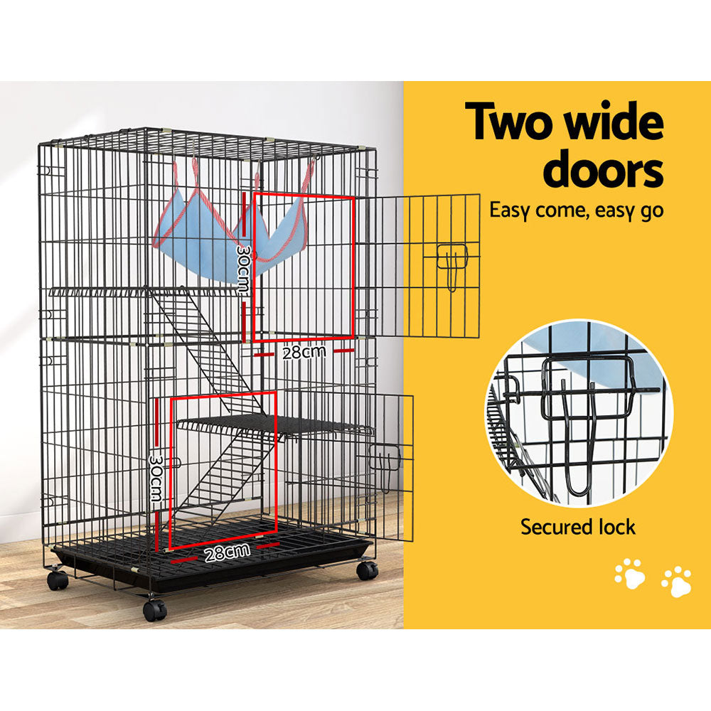 i.Pet Rabbit Cage Indoor Hutch Guinea Pig Bunny Ferret Hamster Pet Cage Outdoor - Pet And Farm 