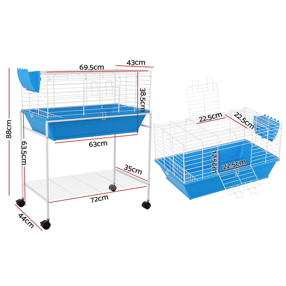 i.Pet Rabbit Cage 88cm Indoor Guinea Pig - Pet And Farm 