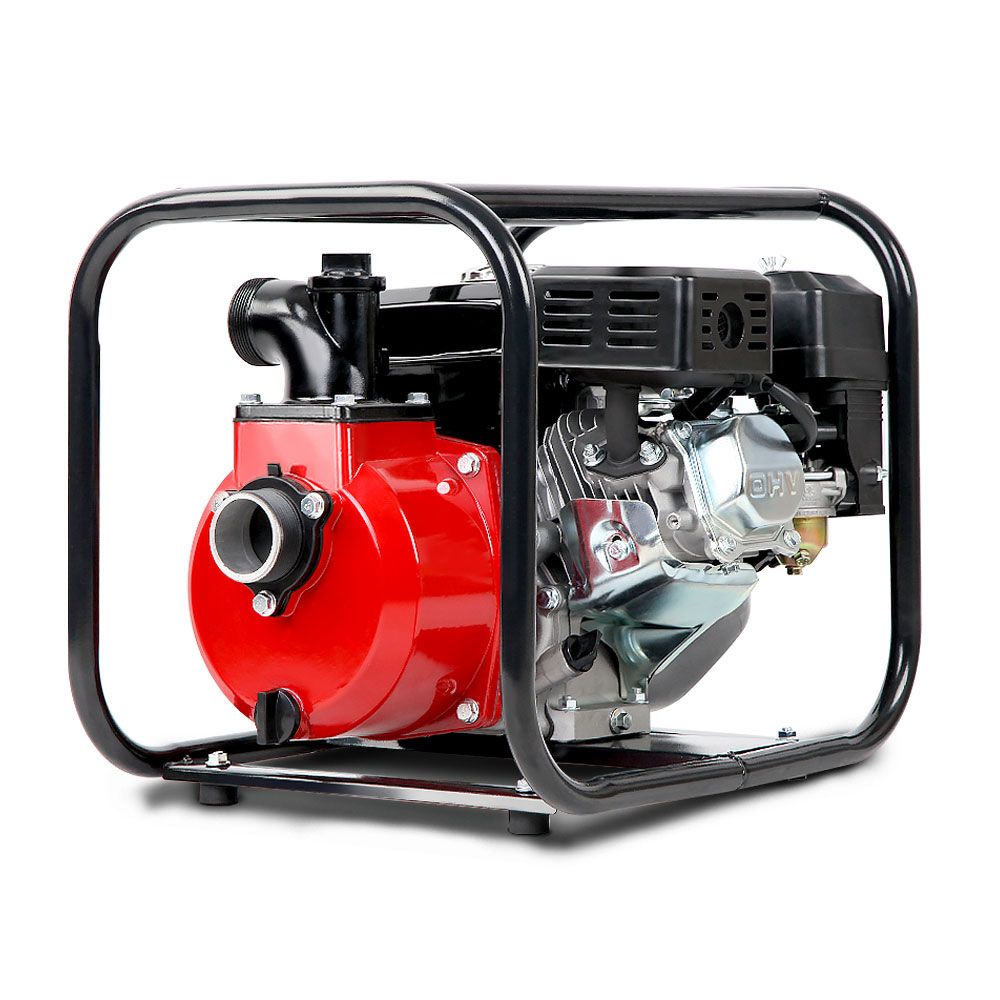 Giantz Petrol Water Pump 2" High Flow Transfer Fire Fighting Irrigation - Pet And Farm 