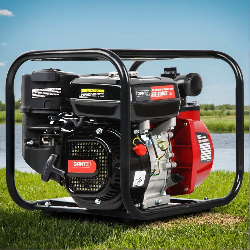 Giantz Petrol Water Pump 2" Transfer High Flow Fire Fighting Irrigation - Pet And Farm 