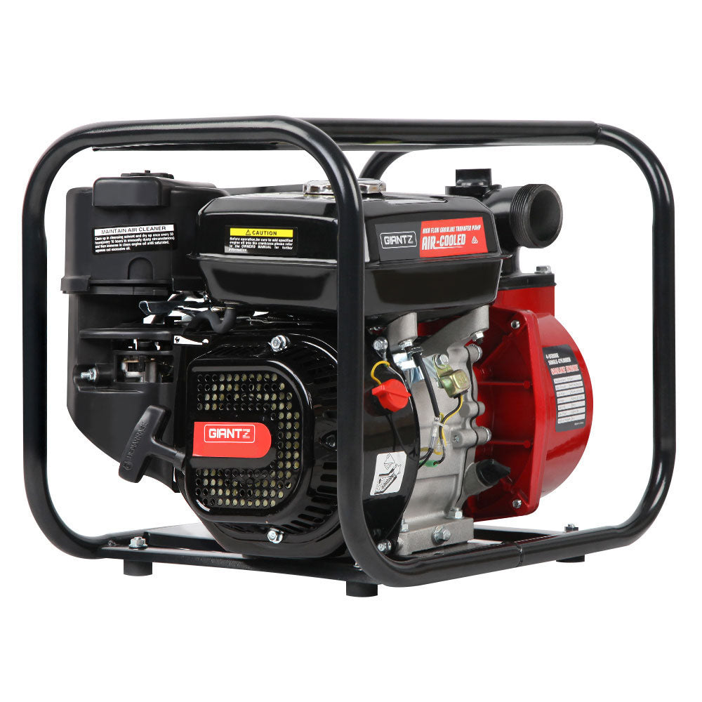 Giantz Petrol Water Pump 2" Transfer High Flow Fire Fighting Irrigation - Pet And Farm 