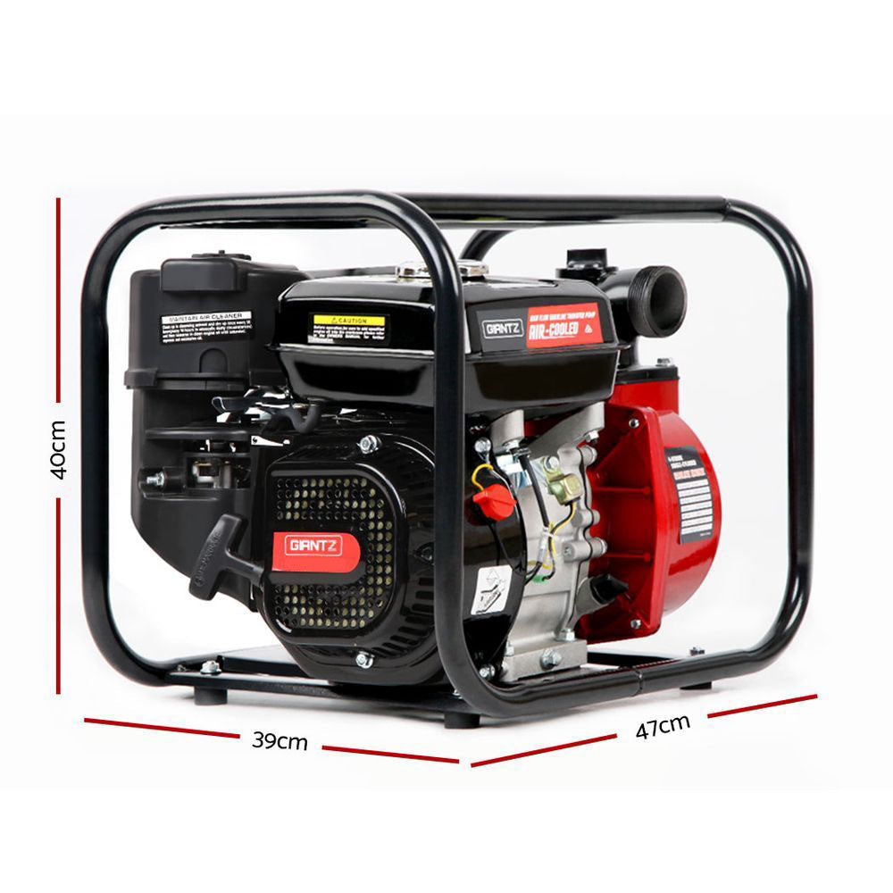 Giantz Petrol Water Pump 2" Transfer High Flow Fire Fighting Irrigation - Pet And Farm 