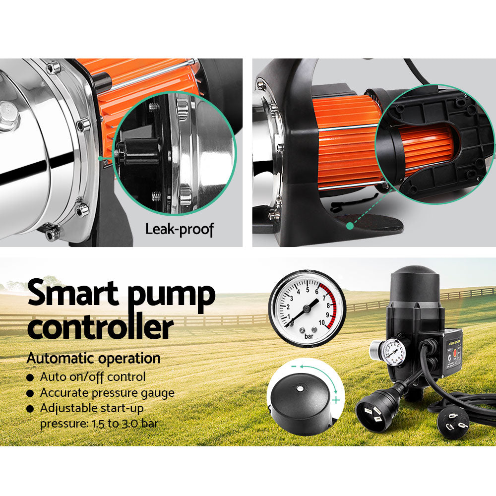 Giantz 800W High Pressure Garden Water Pump with Auto Controller - Pet And Farm 