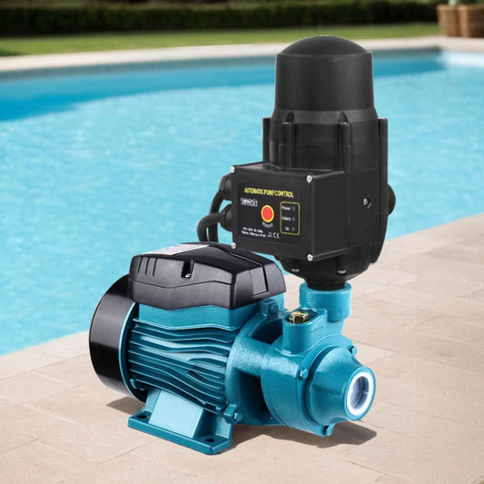Giantz Peripheral Water Pump Garden Boiler Car Wash Auto Irrigation QB60 Black