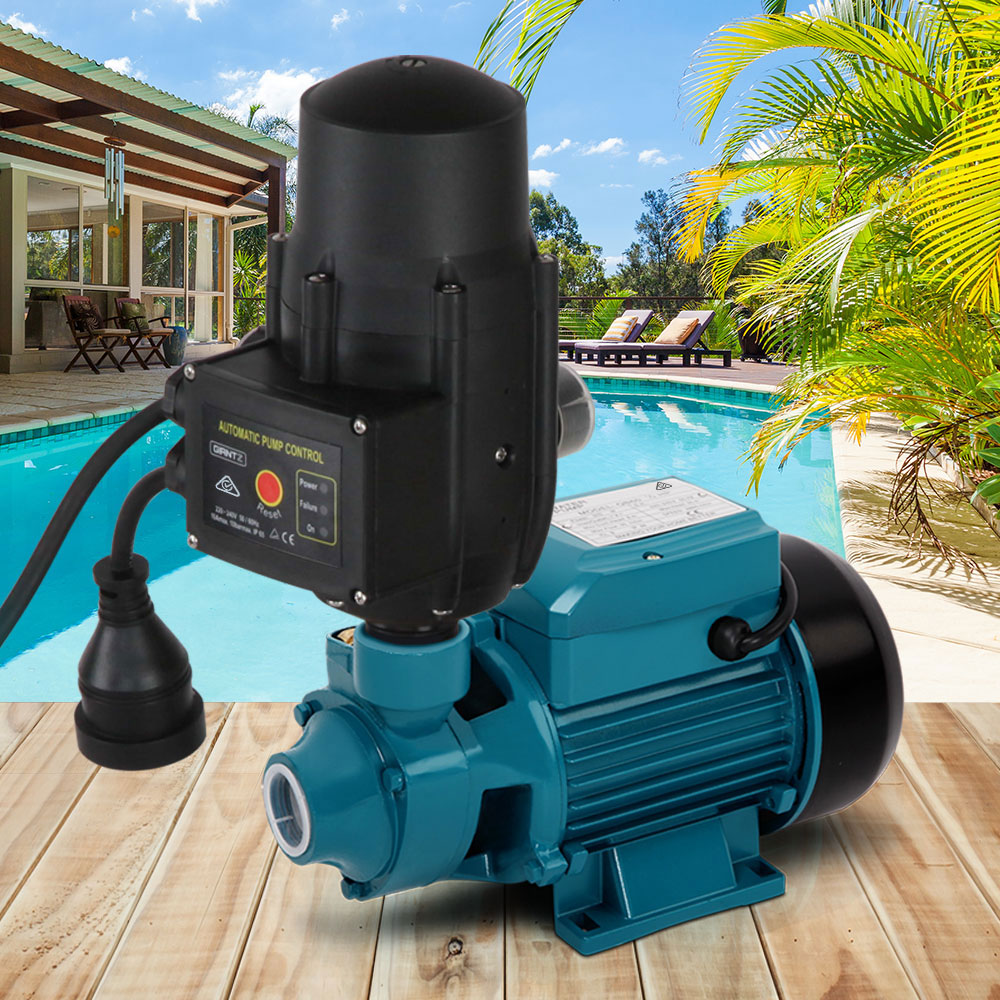 Giantz Auto Peripheral Pump Clean Water Garden Farm Rain Tank Irrigation QB60 - Pet And Farm 