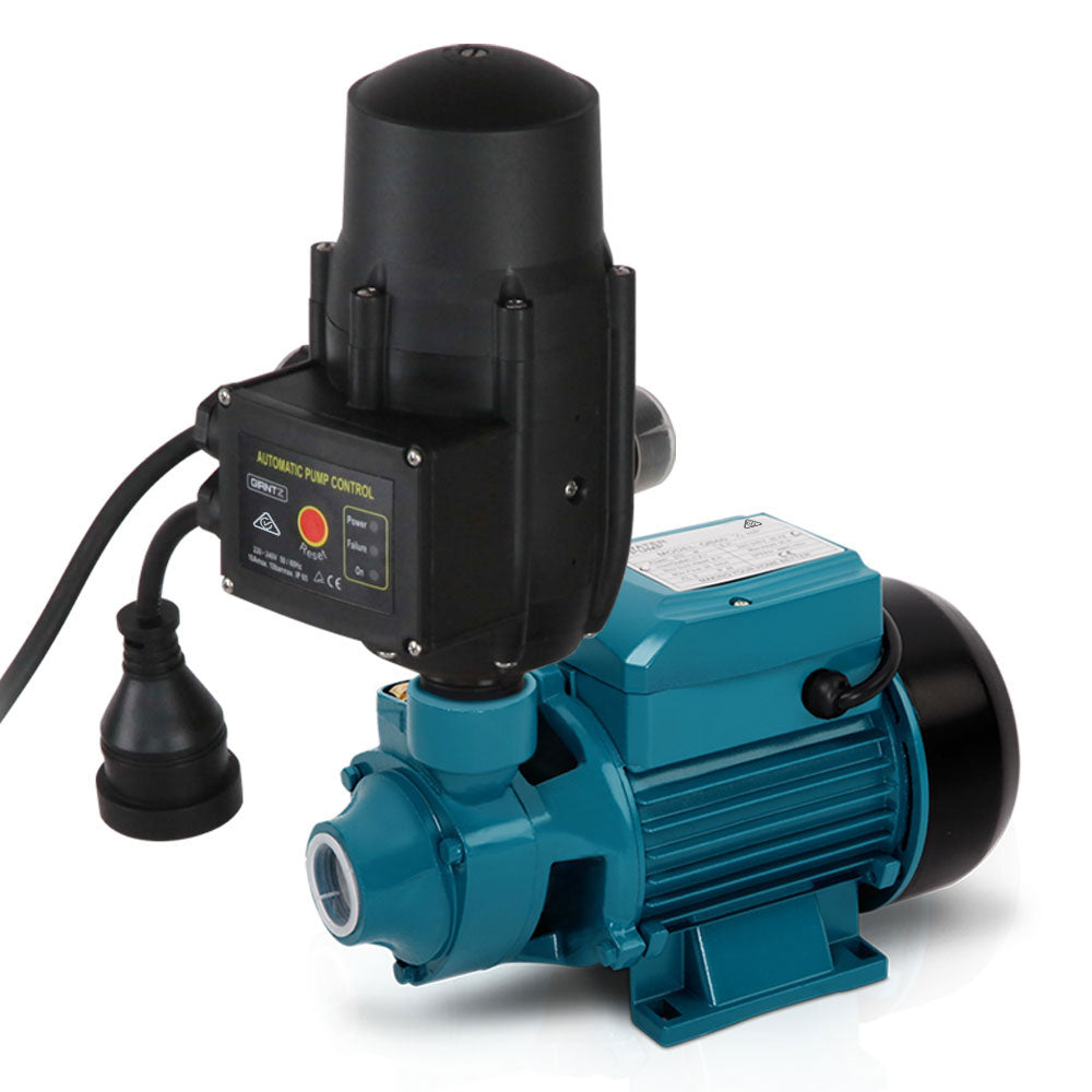 Giantz Auto Peripheral Pump Clean Water Garden Farm Rain Tank Irrigation QB60 - Pet And Farm 