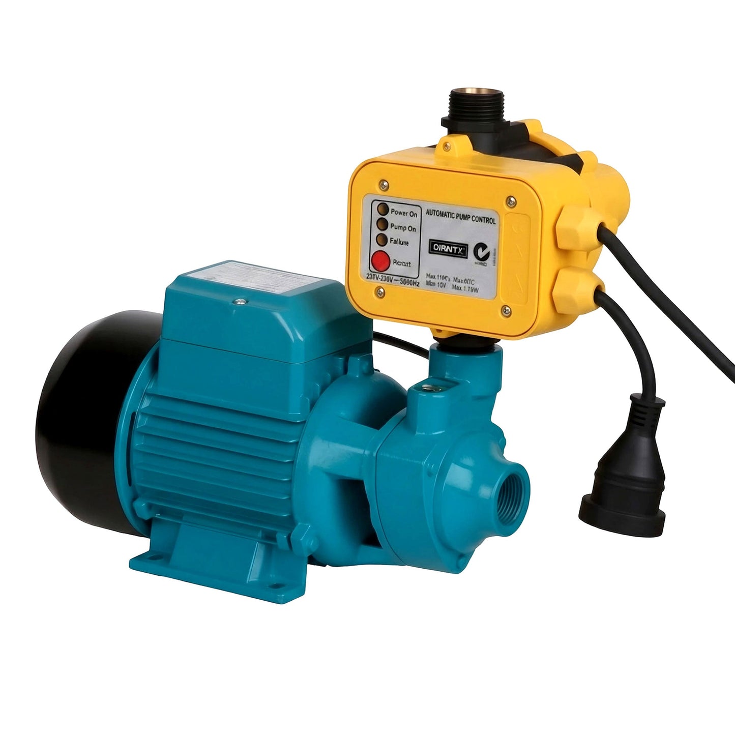Giantz Peripheral Water Pump Garden Boiler Car Wash Auto Irrigation QB80 Yellow - Pet And Farm 