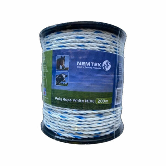 Nemtek Poly Braid 6mm x 200m - Pet And Farm