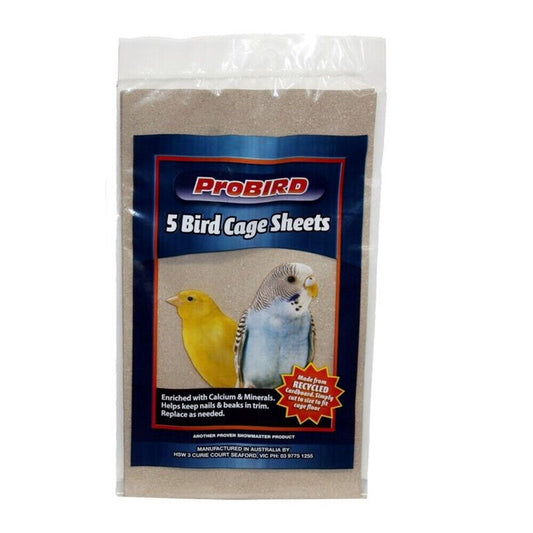 Probird Bird Cage Sand Sheets 5pk - Pet And Farm
