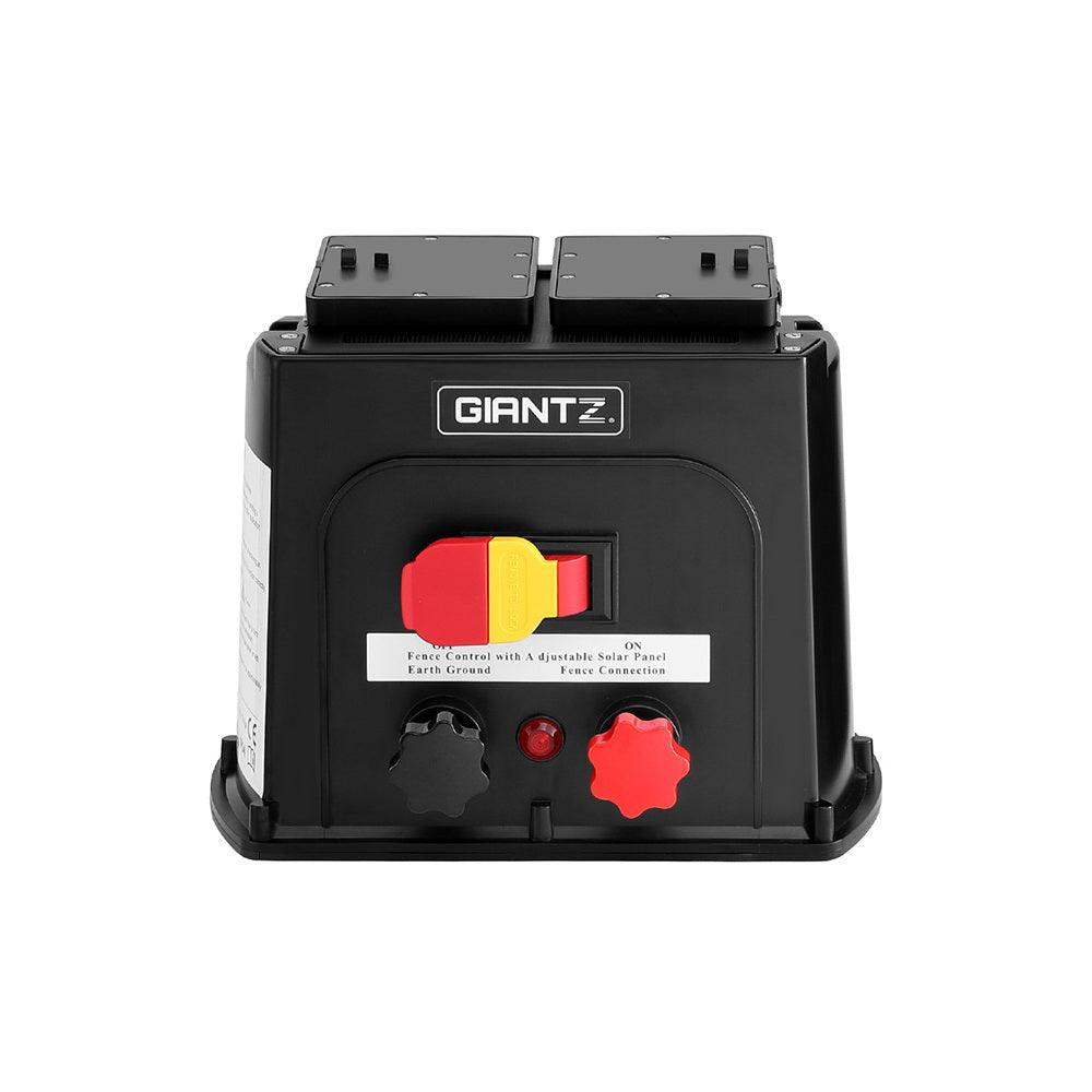 Giantz 5km Electric Fence Energiser PET Solar Energizer 0.15J - Pet And Farm 