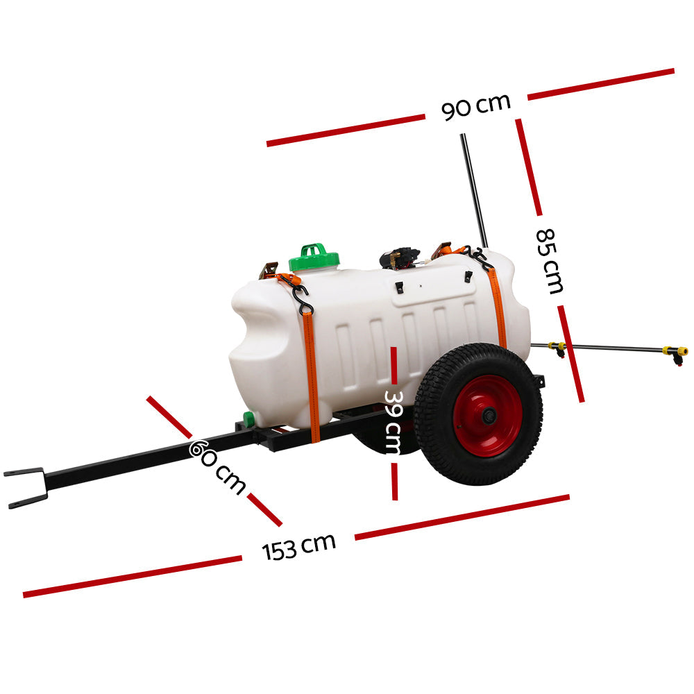 Giantz Weed Sprayer 100L Tank with Trailer - Pet And Farm 