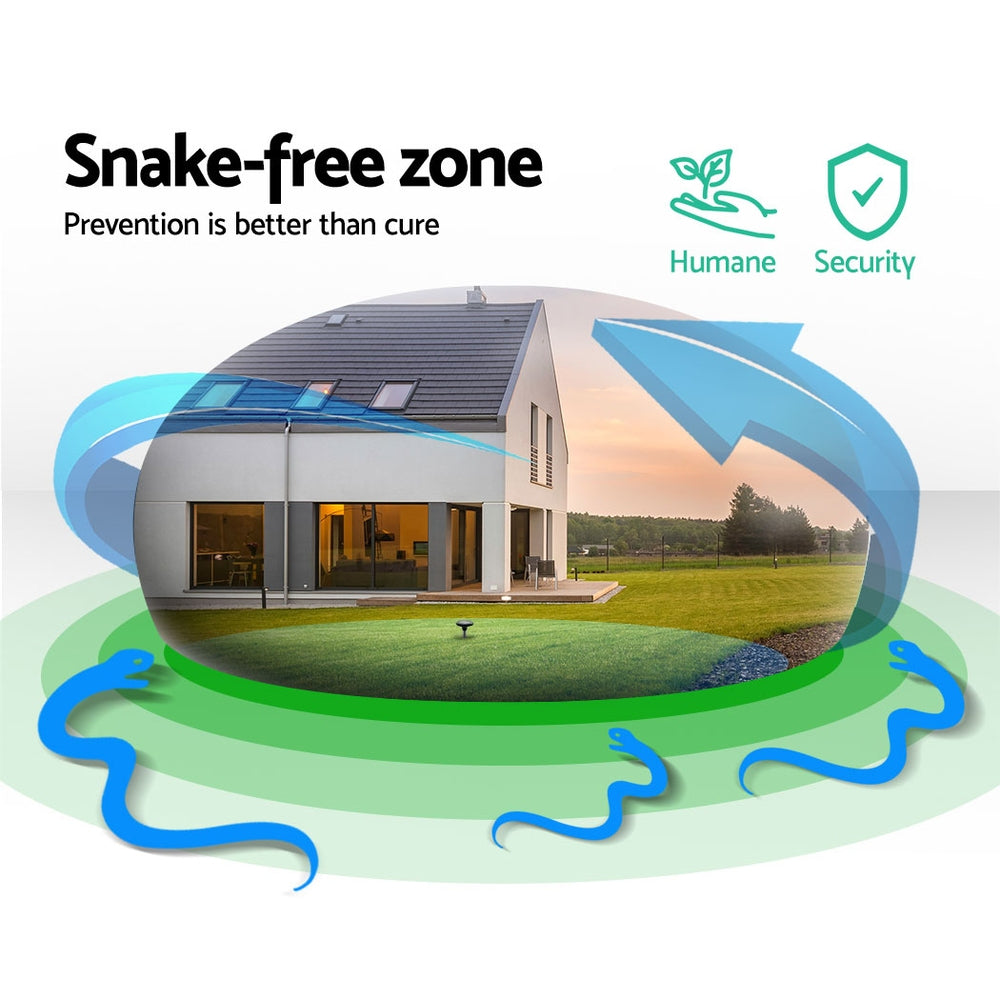 Gardeon 6 X Solar Snake Repeller Powered Snake Repellers Pest Control - Pet And Farm 