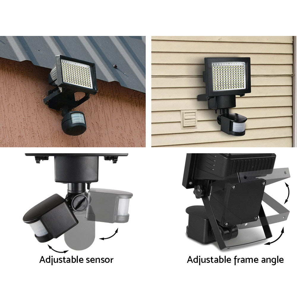 Set of 2 120 LED Solar Powered Sensor Light - Pet And Farm 