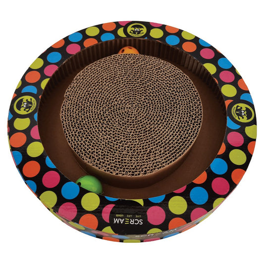 Scream ROUND PLAY CAT SCRATCHER - Pet And Farm